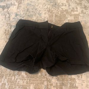 J crew black cotton shorts in excellent condition…size 0